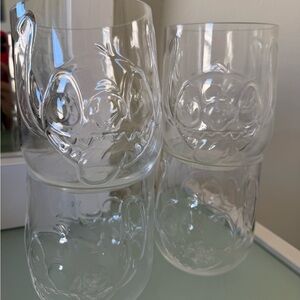 Clear Stitch Glasses Set